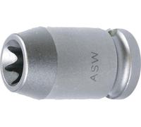 ASW Douille à chocs taille E12 1/2 pouce 4 pans longueur totale 38mm forme G12,5 vis TX - 720 E 072131