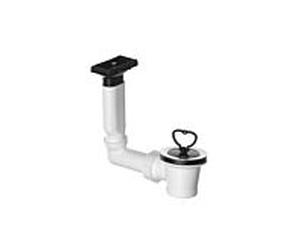 ASW ensemble de vidange/trop-plein 111234 2000 2000 /2" x 70 mm, blanc , tuyau de trop-plein rigide, entrée horizontale