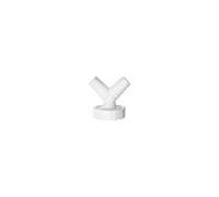 ASW kit de raccordement de tuyau 111715 IG 2000 2000 /2" 45°, double pour siphon d'évier, PP blanc
