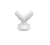 ASW kit de raccordement de tuyau 111722 AG 2000 2000 /2" 45°, double pour siphon d'évier, PP blanc