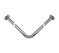 ASW rideau de douche match0 série 1000 105684 1200 x 1200 mm, laiton chromé, Ø 25 mm, forme angulaire