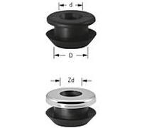 ASW Stedo raccord d'urinoir 180078 Ø 33-35 mm, tube 12-20 mm, pour trou d'entrée, noir