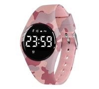 aswan watch Montre Digitale Enfant avec Chronomètre, Eclairage, Alarme, Date,Podomètres Marche Non Connecté-Montres Sport pour Fille Garcon avec Bracelet en Silicone