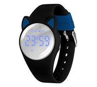 aswan watch Montre Digitale Enfant avec Chronomètre, Eclairage, Alarme, Date,Podomètres Marche Non Connecté-Montres Sport pour Fille Garcon avec Bracelet en Silicone