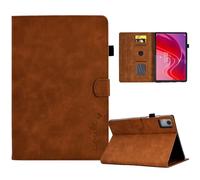 AsWant Coque Compatible avec Lenovo Tab M11 11 Pouces 2024- Ultra Mince Protection Tablette Cuir PU Fonction Support pour Lenovo Tab M11 (Marron)