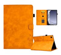 AsWant Coque Compatible avec Samsung Galaxy Tab A9 Plus 11 Pouces SM-X210/SM-X215/SM-X216- Ultra Mince Protection Tablette Cuir PU Fonction Support pour Galaxy Tab A9+ (Orange)