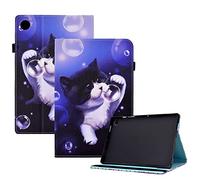 Aswant Etui Coque Compatible pour Lenovo Tab M10 3rd Gen 10.1 Pouces 2022 (TB-328F/TB-328X), Cuir PU avec Fonction Support pour Lenovo Tab M10 10.1 Pouces 3e Génération (Chat Bulle)