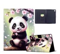 AsWant Étui Coque pour Samsung Galaxy Tab A 10.1 2019 T510/ T515 - Protection Ultra Cuir PU avec Fonction Support/Portefeuille Modèles Coque Tablette Samsumg Tab A (Panda Sakura)