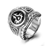 Aswin Bague-Cadeau dominatrice pour Hommes en Acier au Titane rétro Warcraft