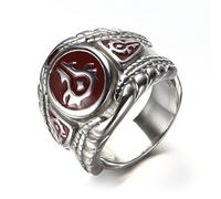 Aswin Bague-Cadeau dominatrice pour Hommes en Acier au Titane rétro Warcraft