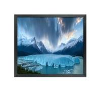 ASXBMIJO GA22B2123 Cadre photo panoramique en bois massif noir, 53 x 58 cm, pour posters, photos et œuvres d'art, cadre indispensable pour les souvenirs précieux