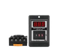 ASY-3D minuterie de retard relais temporisé 8PIN avec Base DC12V DC24V AC110V AC220V 1-999S chiffres Programmable minuterie relais de retard 1 pièces(AC220V)