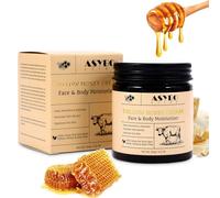ASYBO Graisse de bœuf au miel 120 g, crème de graisse de bœuf pour le visage et le corps, miel naturel et aloe vera, soin hydratant et nourrissant en profondeur, crème pour le corps