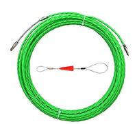 Asyduey 1 Ensemble D'Extracteur de Câble de Bande de Poisson 4,5 mm Pet Extracteur de Câble Électrique Vert à Travers Le Mur Guide- Dispositif Enfileur Polyester