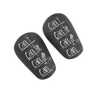 Asyduey 1 Paire de Mini Protège-Tibias EVA Résistant à l'usure Absorbant Les Chocs Protège-Jambes de Football Protège-Tibias D'Entraînement de Football Facile à Utiliser S Noir