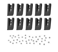 Asyduey 10 PièCes 56X25Mm Double Trous MéTal Ressort Ceinture Gaine Clip Fermoir Boucles Accessoires avec 8Mm Capuchon Goujons Vis