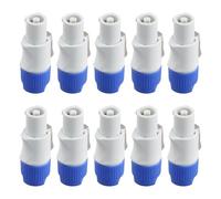 Asyduey 10 Pièces Connecteur Powercon Mâle 3 Broches Prise D'Entrée de Signal pour Faisceau de Scène Lumière de Sortie de Puissance