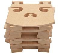 Asyduey 10 PièCes SéRies Bridge pour Violon en éRable pour Ponts de Violon 1/8 & 1/4 & 1/2 & 3/4 & 4/4 PièCes pour Violon Instruments à Cordes