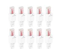 Asyduey 10 X Connecteurs RéSeau sans Outil RJ45 CAT6 LAN Câble UTP Prise sans Outils Câble D'Installation Cat5 Cat7 Câble de Raccordement