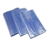 Asyduey 100 PièCes Bricolage Souffleur Thermoscellage Bouche Plate Pvc Film ThermoréTractable Sac Wrap éTanche Storager Transparent Sac en Plastique 11X30Cm