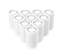 Asyduey 100 Pièces en Plastique Vide Film Bidon Caméra Bobine Conteneur Mallette de Rangement Peut pour Pièces de Rechange Accessoires Art Perle Pièce de Monnaie Pilule Blanc