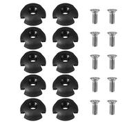 Asyduey 10Pcs Deck Line Guide Fendu Round Out Pull Rope Buckle Fitting Accessoires pour Kayak Canoe Boat
