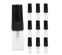 Asyduey 10Pcs Mini Bouteille de Parfum en Verre Portable Voyage Taille Vide Flacons de PulvéRisation en Verre de Parfum (2 Ml)