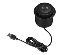 Asyduey 10W Fast Wireless Charger -Up Desktop Embedded Fast Wireless Charger avec USB Port Universal pour Smartphone