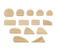 Asyduey 14Pcs Moules de PoignéE de Tasse de Poterie, Kit D'Outils de Poterie en Bois pour Faire la PoignéE de Tasse, Fournitures d'argile de Poterie pour Les DéButants