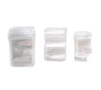 Asyduey 150 PièCes 3 Tailles de Boucle d'oreille Transparents, éTanches Pochette de Rangement RéUtilisable éPaissie pour Anneaux Collier Bracelet