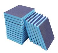 Asyduey 18 PièCes Ensemble de Blocs de PonçAge en éPonge de PonçAge Grain 60-200 Blocs de PonçAge Humides, Secs, RéUtilisables et Lavables pour le Bois, éLimination de la Rouille