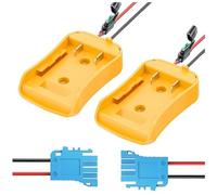 Asyduey 2 Adaptateurs de Roue Électrique pour Batterie au Lithium 20 V, Adaptateur de Batterie avec Connecteur de Faisceau de Câbles, Conversion D'Adaptateur D'Alimentation CC