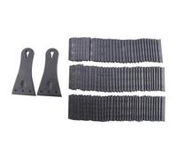 Asyduey 2 PCS Blade Scraper avec 100Pcs Lames en Plastique à Bord, Outil Grattoir Extra Large en Plastique Noir pour Enlever les Taches de Peinture