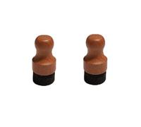 Asyduey 2 PCS Planche à Découper Applicateur D' et de Cire Applicateur de Bois Rond Bois + Éponge pour Planches à Découper en Bois, Blocs de Boucher, Couverts