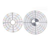 Asyduey 2 Pièces Disque Rotatif Poterie Roue Outil de Coupe Outils en Argile pour Potiers