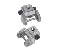 Asyduey 2 Pièces Supports de Lames de Scie à Chantourner Kits de Conversion Adaptateur Sans Broche Supports de Lame Supérieur/Inférieur en Métal