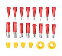 Asyduey 22 PièCes SéRies Acier Inoxydable Calfeutrage Buse Applicateur Calfeutrage Finition Colle Silicone Mastic Outil de Finition Cuisine Salle de Bain