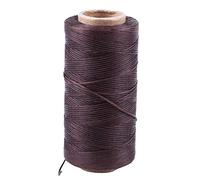 Asyduey 260m 150d 1mm Cuir Couture Cire Cirée Main Aiguille Cordon Artisanat Bricolage Nouvelle Couleur: Brun Foncé