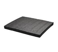 Asyduey 2PCS Inserts en Mousse Prédécoupés Noirs 50x30x2cm pour Boîtes à Outils et Mallettes Rigides, Doublure en Mousse Séparable