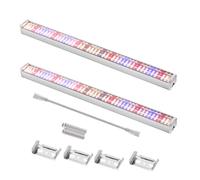 Asyduey 2Pcs Lampes de Croissance des Plantes à LED, 25W, pour Plantes D'Intérieur, Éclairage pour la Croissance des Graines, des Semis, Lumière du Soleil, 2pcs, Prise EU.