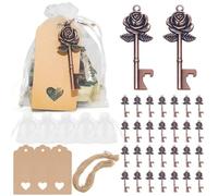 Asyduey 30 Pièces capsuleur Carte en Papier Mariage Décoration de Mariage Cadeaux de Douche Nuptiale Faveurs de Souvenirs de Mariage pour Les Invités Durables, D