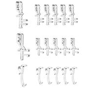 Asyduey 36 Pièces Clips de Cantonnière Cachés, Clips de Stores en Plastique Transparent de 1-7/8 Pouces pour la Cantonnière avec Une Rainure à L'