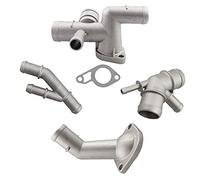 Asyduey 4 PièCes Aluminium 1.8T Moteur Refroidissement Liquide de Refroidissement Tuyau Connecteur Compresseur Tuyau pour MK4 Bettle A3 S3 TT Seat