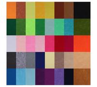 Asyduey 40 Pièces Feutre CarréS de Tissu Bricolage Artisanat Feutre Artisanat Couleurs Assorties Textile Tissus Flous pour Albums Couture