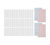 Asyduey 48pcs Tubes Vides en Aluminium de Peinture 20 Ml pour Conserver les Restes de Peinture Acrylique, à L', Aquarelle et Gouache, avec 4 Feuilles D'Étiquettes, Facile à Utiliser