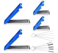 Asyduey 4Pièces Outil de Nettoyage D'Orifice, Kit D'Outils de Nettoyage de Pointe de Torche de Coupe Ensemble de Nettoyant de Pointe de Soudage pour Buses à Gaz de Cuisinière à Souder,A