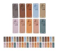 Asyduey 50 PièCes éTiquettes Volantes Faites à la Main pour la Main avec des éTiquettes d'amour éTiquettes en Cuir pour VêTements Cadeaux Accessoires de Couture