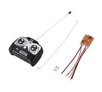 Asyduey 5CH 27Mhz Carte de RéCepteur du ContrôLeur à Distance + TéLéCommande pour SystèMe de Radio Jouet pour Wagon-Citerne RC