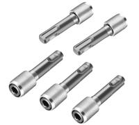 Asyduey 5PCS Adaptateur de Mandrin de Perceuse SDS-Plus, Adaptateur de Foret SDS plus Vers Embout Hexagonal 6,35 mm (1/4 Pouce) en Acier pour Porte-Foret, Foret,
