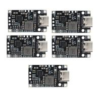 Asyduey 5PCS Type-C 2S Module de Charge de Batterie au Lithium 8,4 V 12,6 V avec Support Équilibré Charge avec Accessoires de Remplacement D'Indicateur